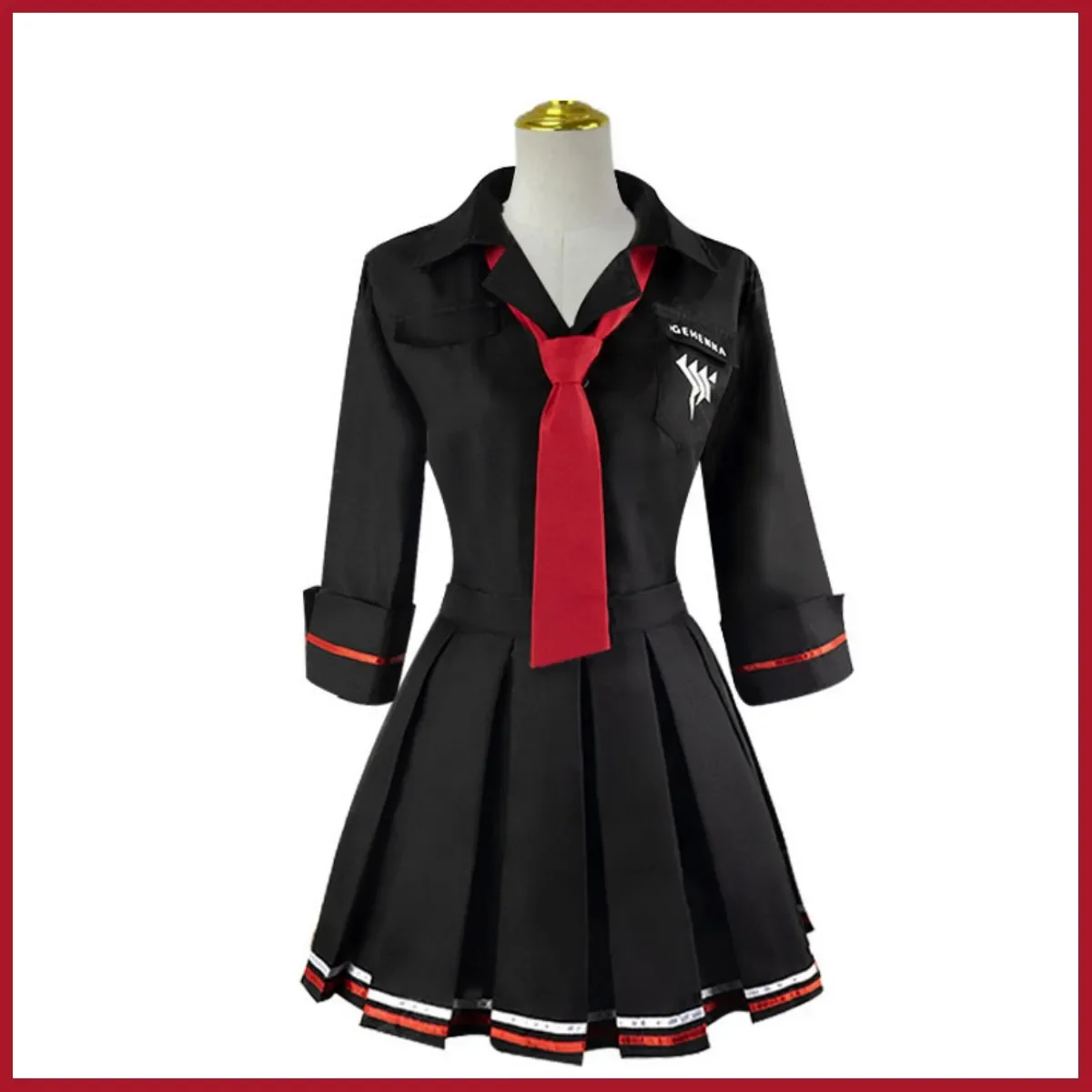 Костюм для косплея Ichiomi Erika из аниме игры Синий архив японская черная школьная
