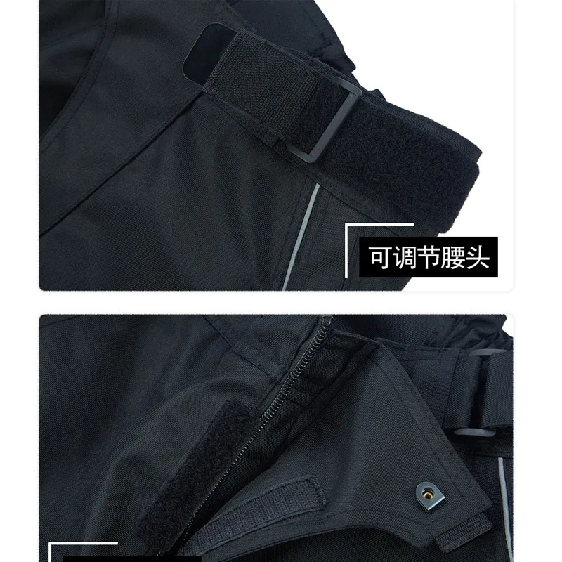 Зимние мужские мотоциклетные брюки со съемной теплой водонепроницаемой