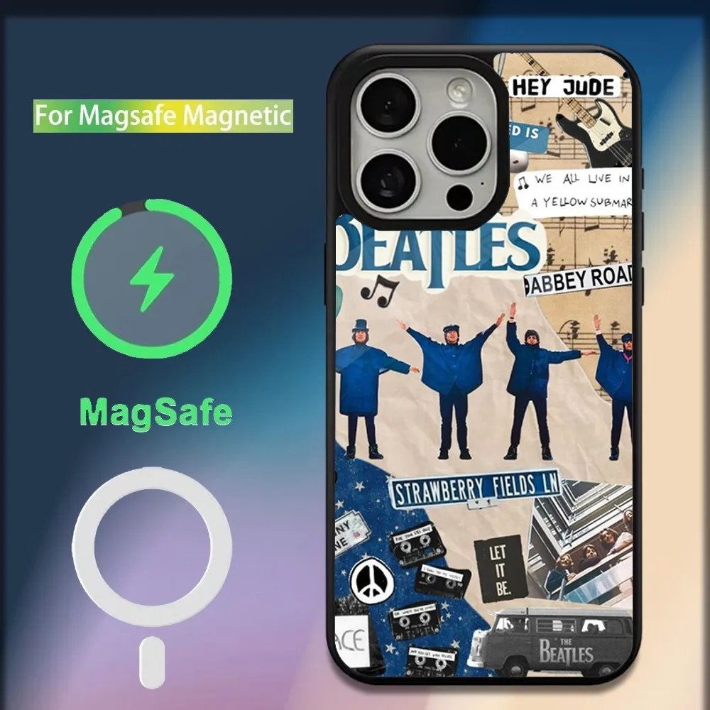 Чехол для телефона T-The Band B-BeatlesS Let It Be iPhone 16 15 14 13 12 11 Plus Pro Max Mini Magsafe с магнитной