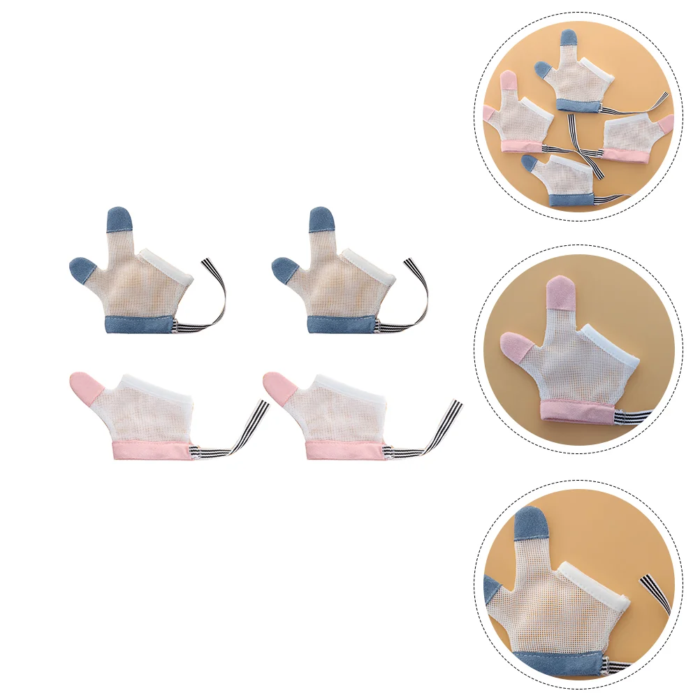 

Sucking Thumb Stop Baby Gloves Fingerfor Kids Infant Eating Hand Anti Breathable Prevention Sucker Protector Scratch Kit Fabric