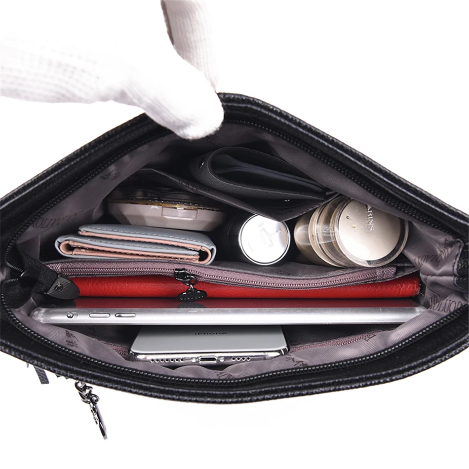 Women's Soft Leather Shoulder Bag Luxury Designer Handbags Accessories Messenger Bag for Women Stock Crossbody Storage Tote Bag