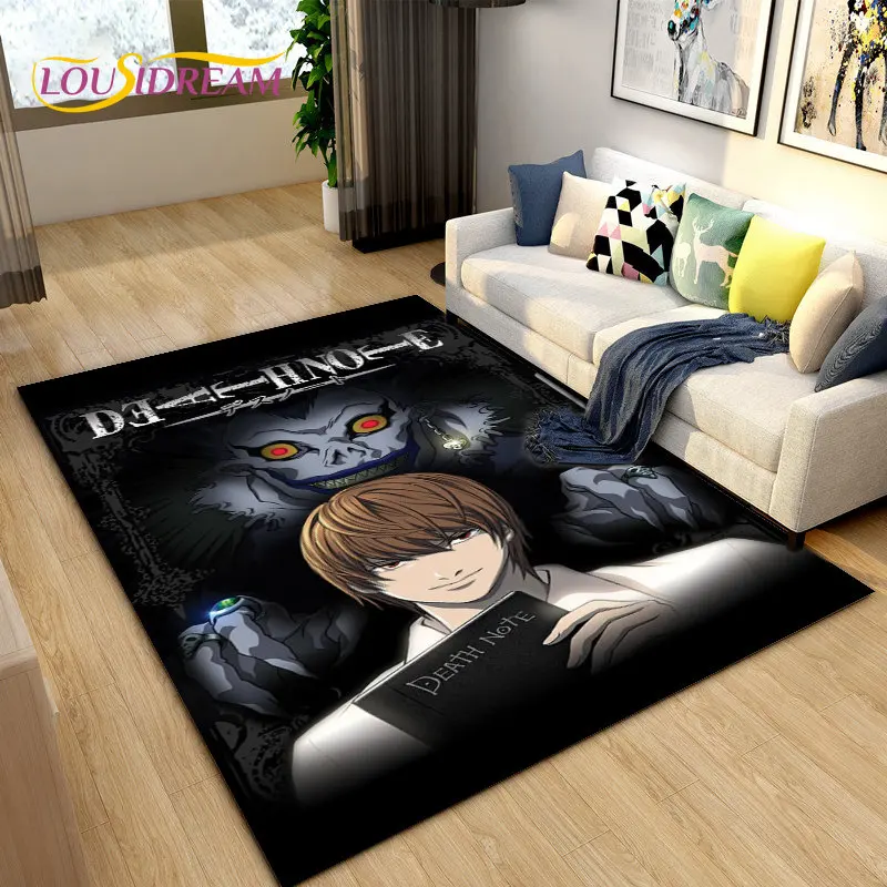 

Anime Death Note Area Rug Large,Carpet Rug for Living Room Sofa Children's Room,Kitchen Bathroom Doormat Soft Non-slip Floor Mat