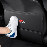 universal car anti child kick pad leather seat back protector cover interior accessories for audi a5 a3 8p rs 8v a4l b8 a6 c6 c5