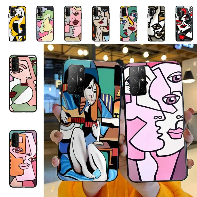 

Picasso Abstract Art Painting Phone Case for Huawei Honor 10 i 8X C 5A 20 9 10 30 lite pro Voew 10 20 V30