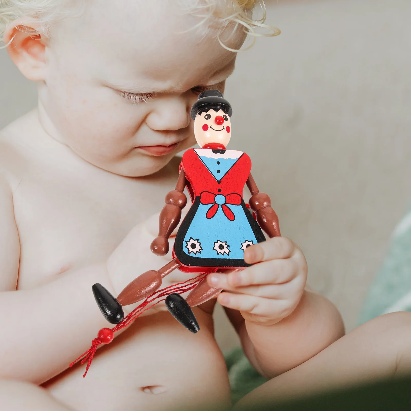 4 шт. деревянные кукольные игрушки Маргарета подвесные (случайный стиль)