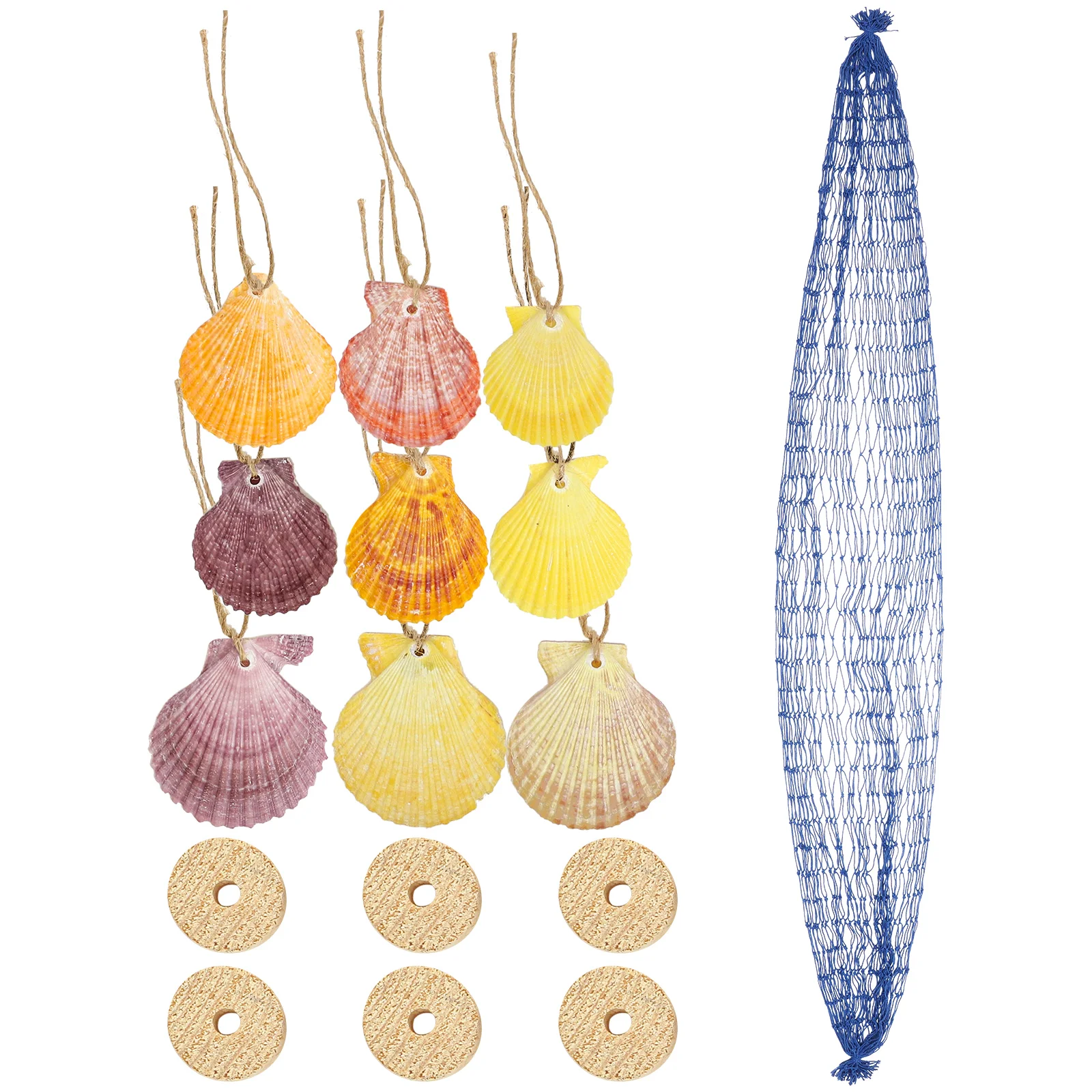 

1 Set Fishing Net Decor Hanging Photo Display Wall Decor Nautical Room Decor