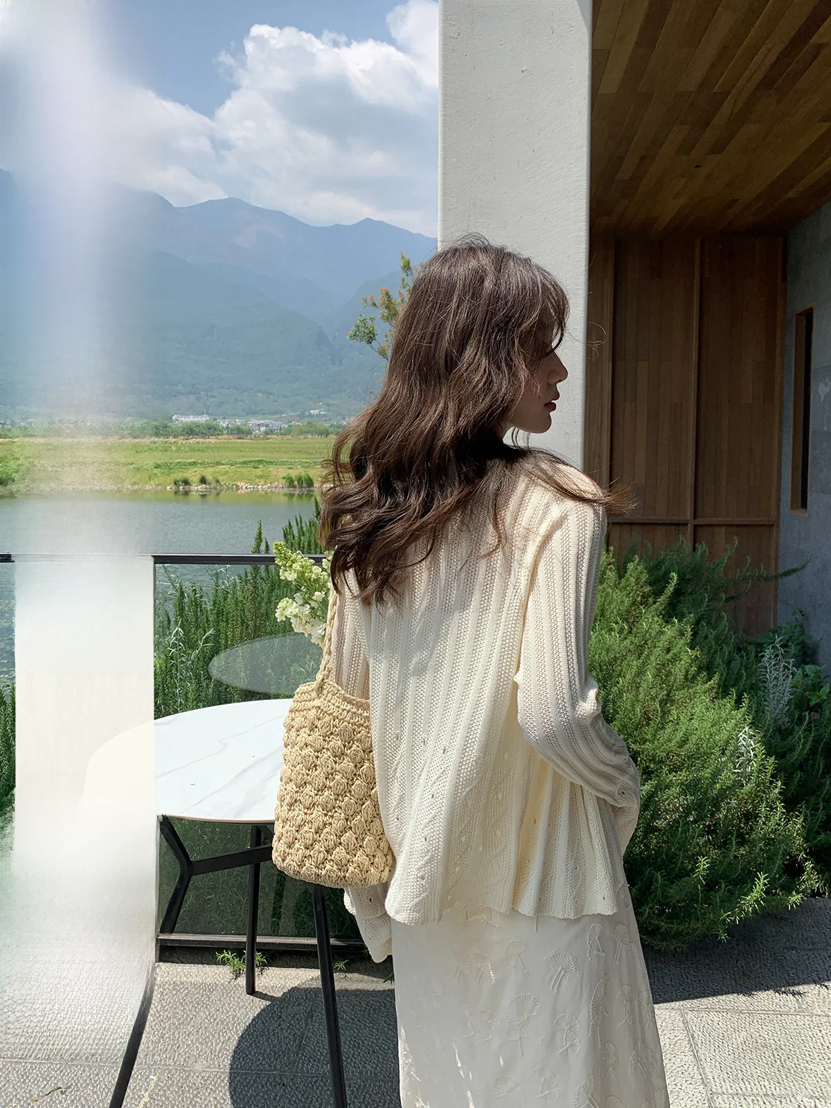 Женский кардиган с полосками Hello Cannon элегантный тонкий вязаный и лето 2024