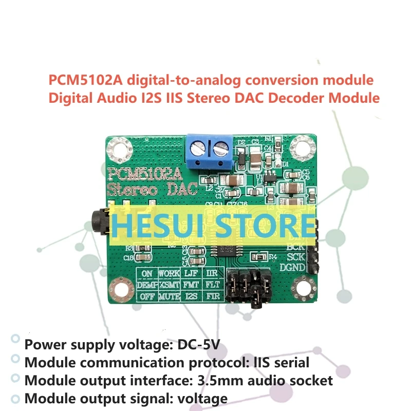 PCM5102A цифровой аудио I2S IIS стерео ЦАП Декодер плата модуль DTO конвертер