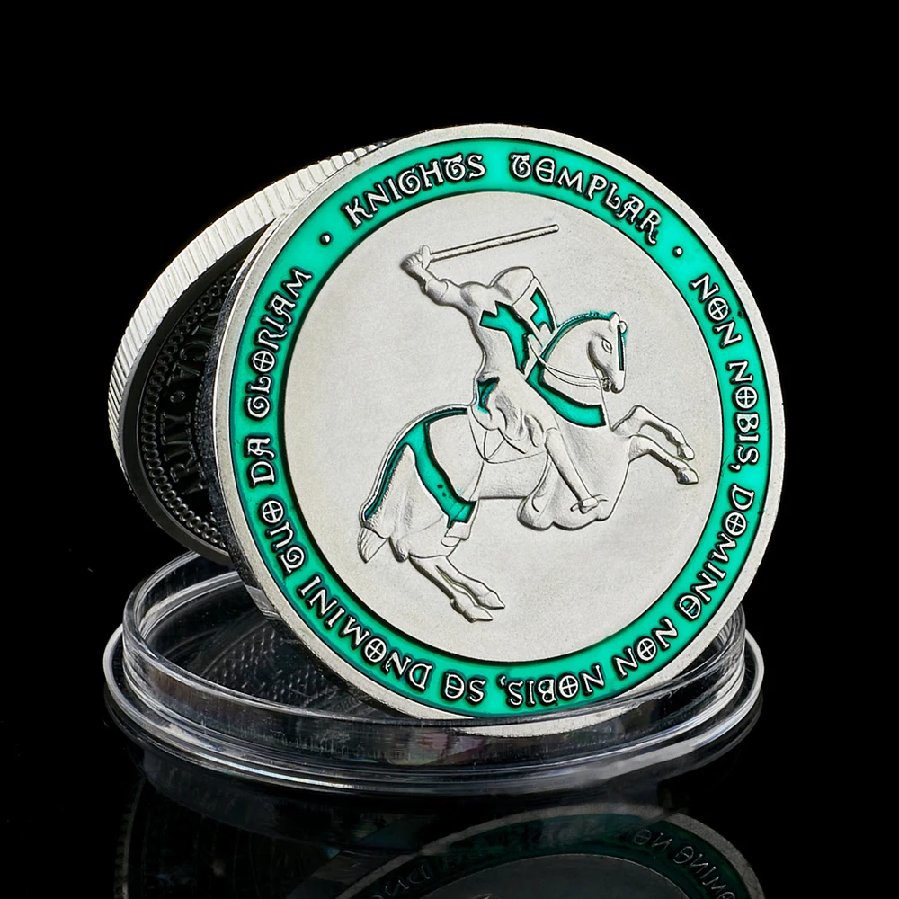 Памятная монета с крестом рыцарей темпларов крестов каменщиков священный меч