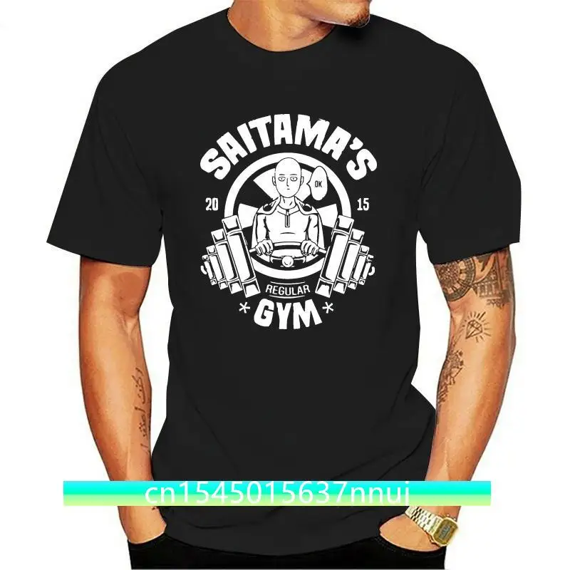 

New Saitama'S Gym T Shirt Funny One Punch Man Anime Training Exercise Top Men S- 2Xl 2021 Trends Tee Shirt