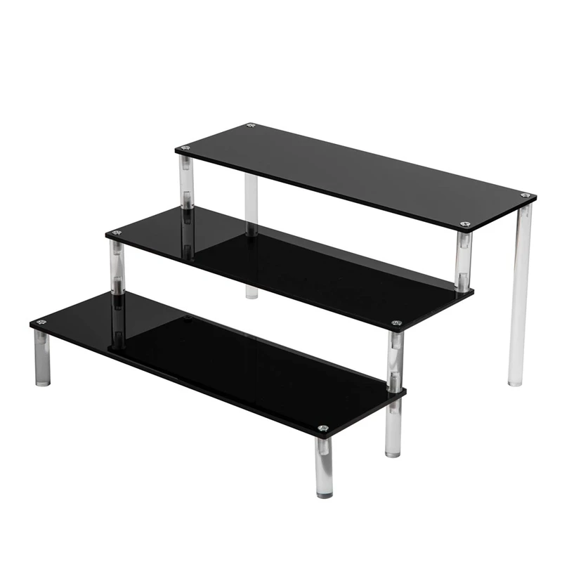 

3 Tier Acrylic Cupcake Display Stand, Collection Organizer Shelf, Desserts Holder And Cosmetic Items Display Risers
