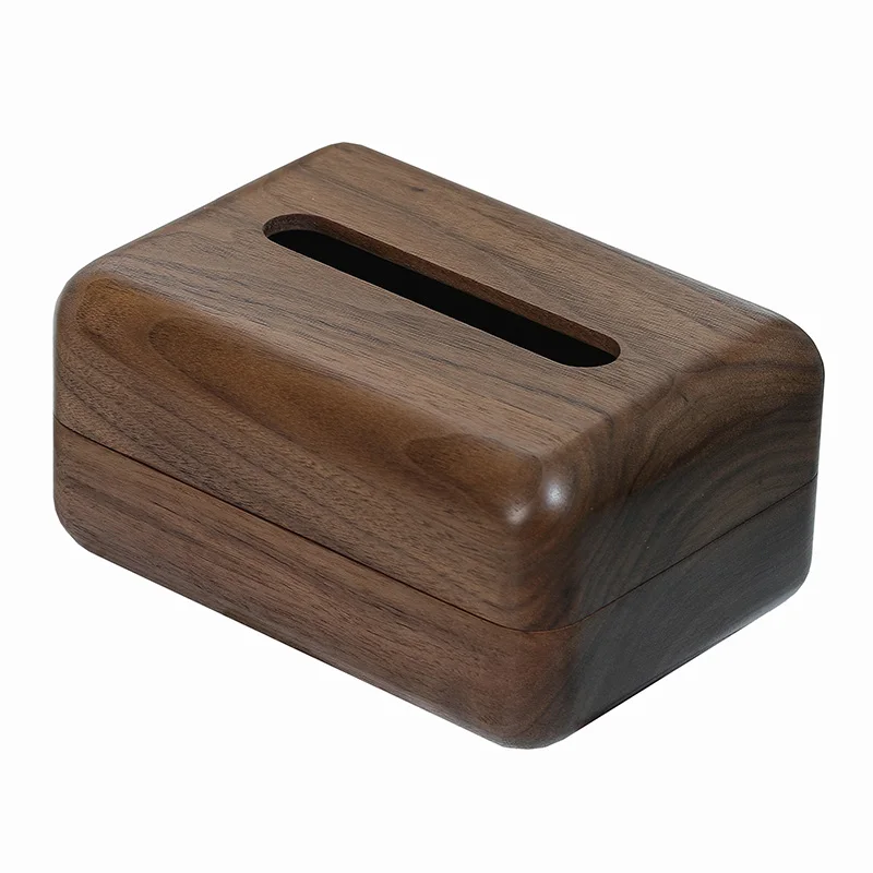 

YY Solid Wood Tissue Box Living Room Home Wooden Napkin Storage Box