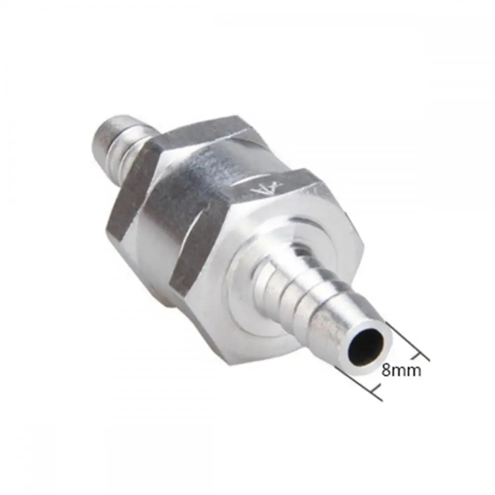 

Алюминиевый Топливный невозвратный обратный клапан, 8 мм, 5/16 дюйма, односторонний бензиновый дизельный топливо, 100% новый, высококачественный