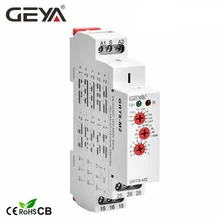 Free Shipping GEYA GRT8-M 16A Multifunction Timer Relay with 10 Function Choices AC DC 12V 24V 220V 230V Time Relay