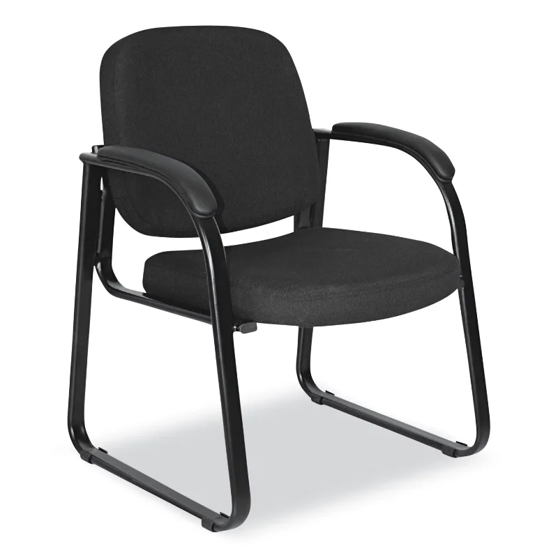 Alera Genaro Series Fabric Half-Back Sled Base Guest Chair, 