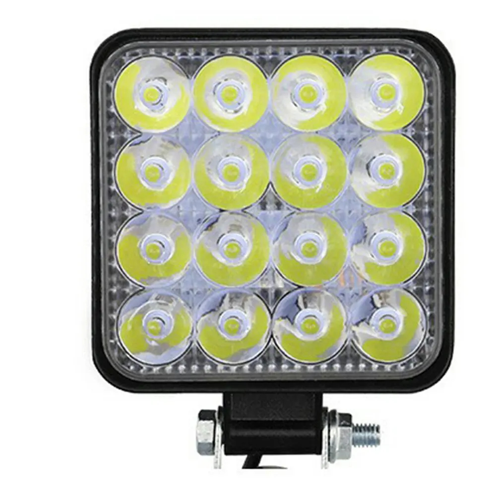 

Work Light 48W Square Bright LED Spotlight Work Light Car SUV Truck Driving Fog Lamp For Car Repairing Camping Hiking