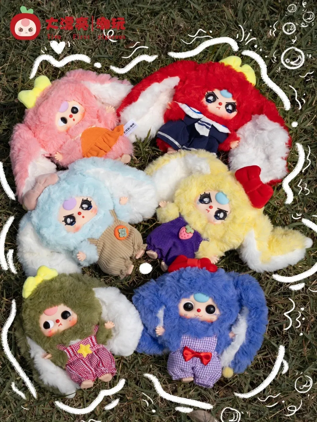 Новый оригинальный Baby Three V2 Macaron Little Rabbit слепая коробка виниловая кукла Kawaii