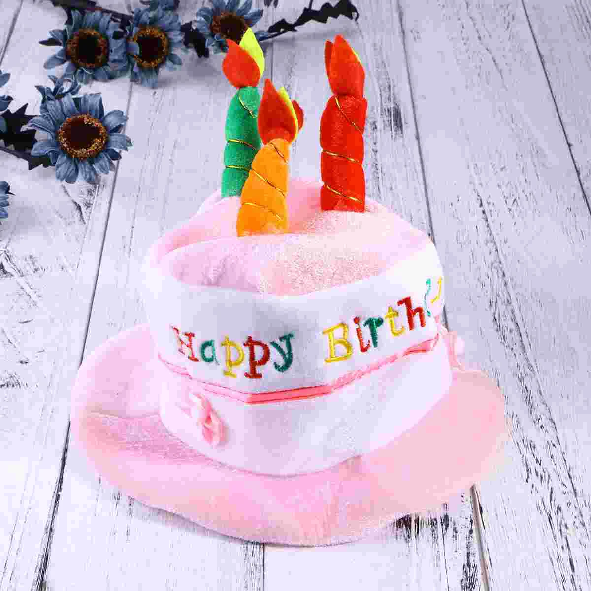 

Kids Hat Children's Costume Birthday Cake Headgear )