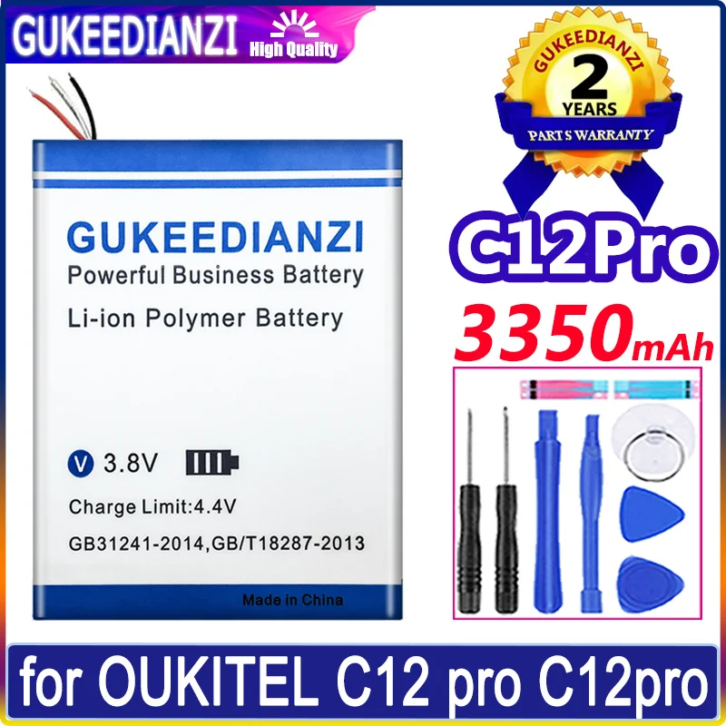 

GUKEEDIANZI Battery 3350mAh for OUKITEL C12 Pro C12pro Batteries