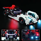 Набор со светодиодсветильник кой BrickBling для формулы 42137, тяговый Электрический гоночный автомобиль, коллекционные кубики (модель не входит в комплект)