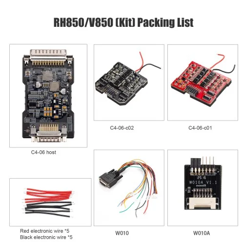 OBDSTAR MQB Комплект адаптеров для всех потерянных клавиш RH850V850 для сброса подушки безопасности, чтения данных IMMOкондиод, приборной панели, BCM, ELV (art.: 3920cddb68b74) - 3920cddb68b74
