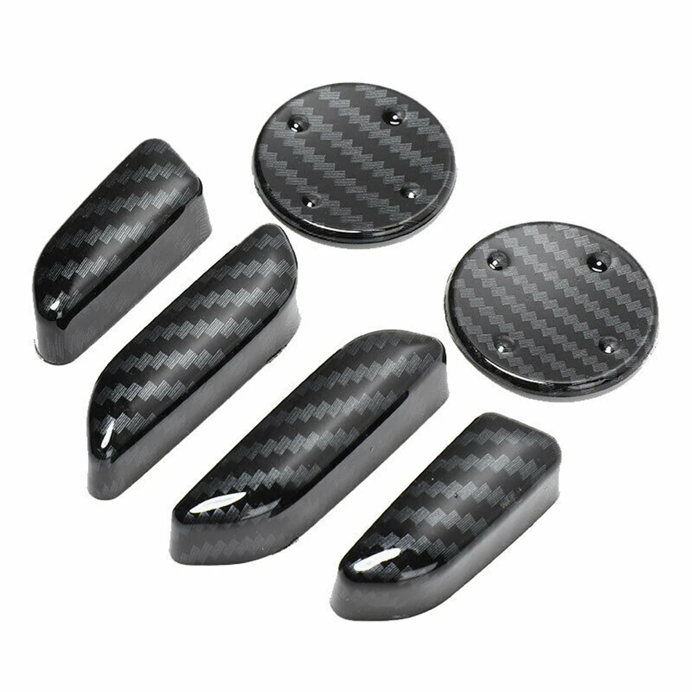 6 шт. регулируемые кнопки для сиденья из углеродного волокна Tesla Model X S 2012-2021
