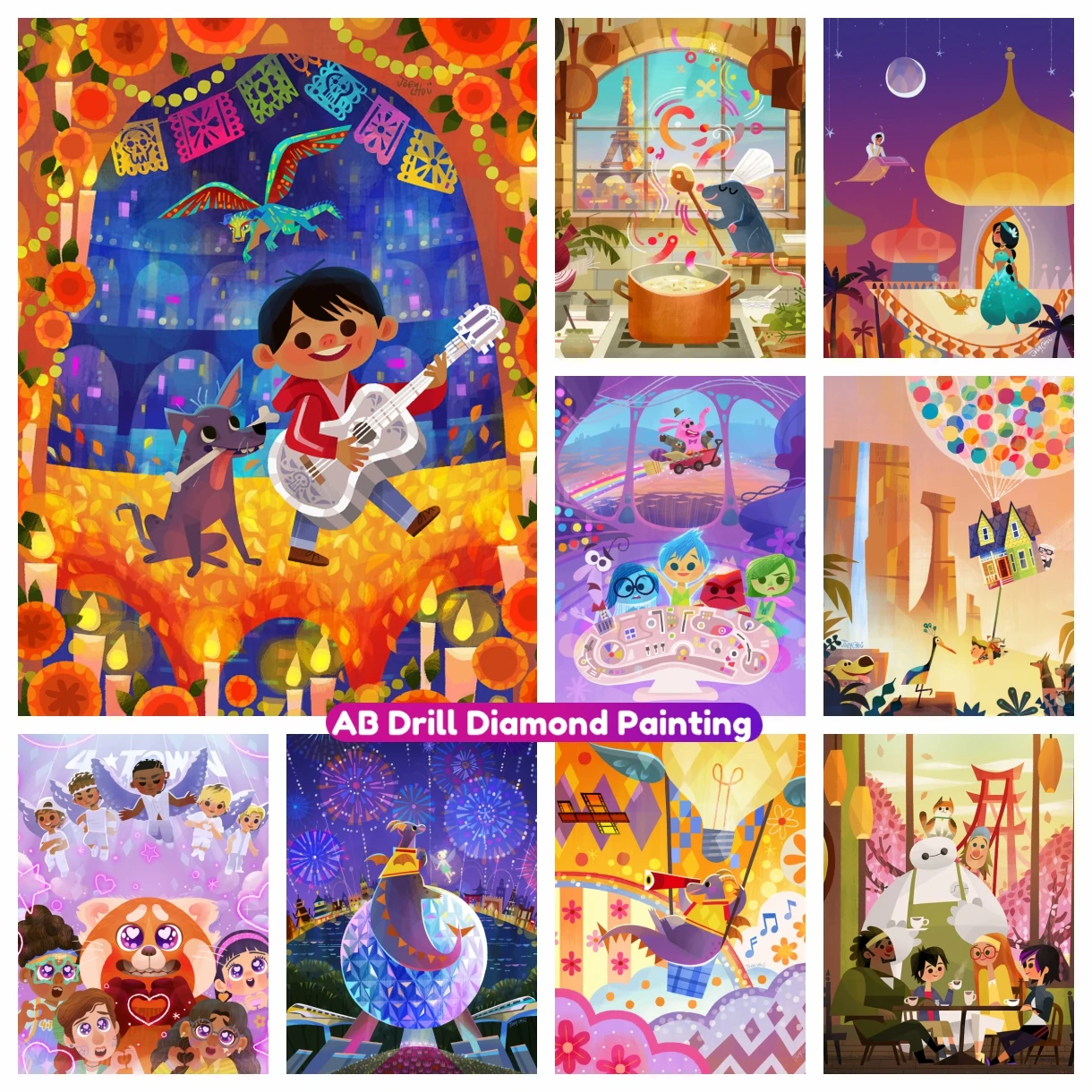 

Алмазная картина 5D AB с милыми рисунками из мультфильмов, Набор для вышивки крестиком, мозаичная вышивка, ручная работа, домашний декор, подарок для детей