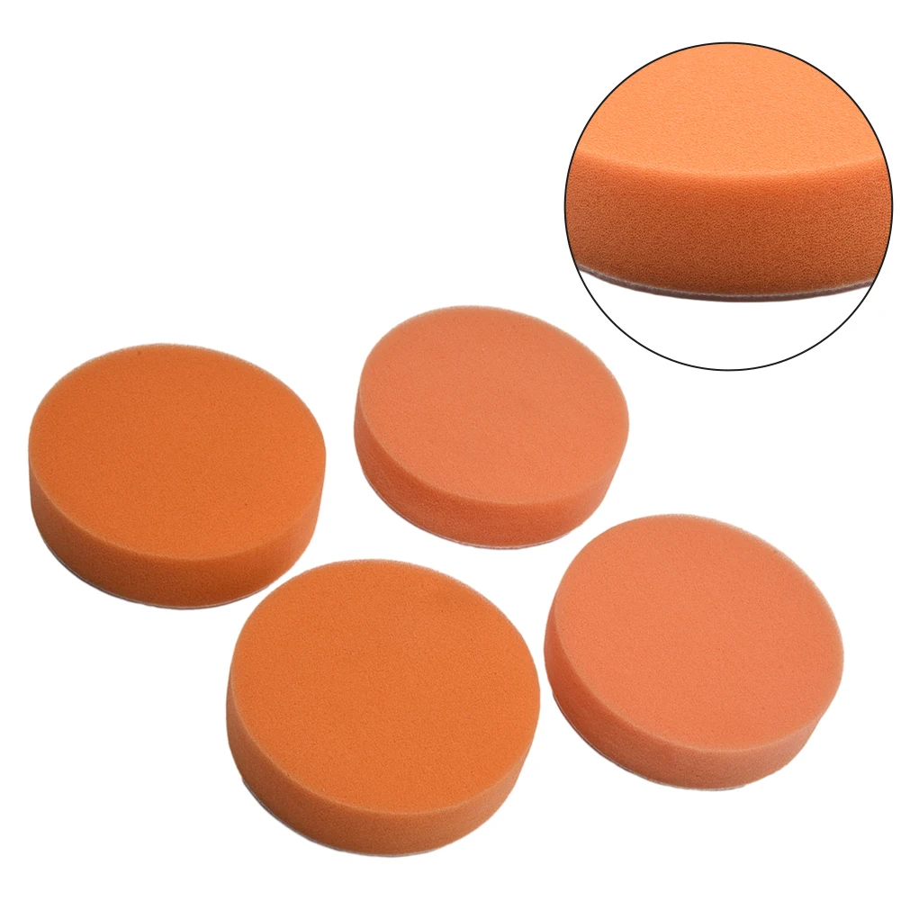 

Flat Sponge Polishing Buffer Pad 100mm 4inch 4pcs Auto Care Buffing Pads Car Buffing Pads Foam Sponge Waxing Pad