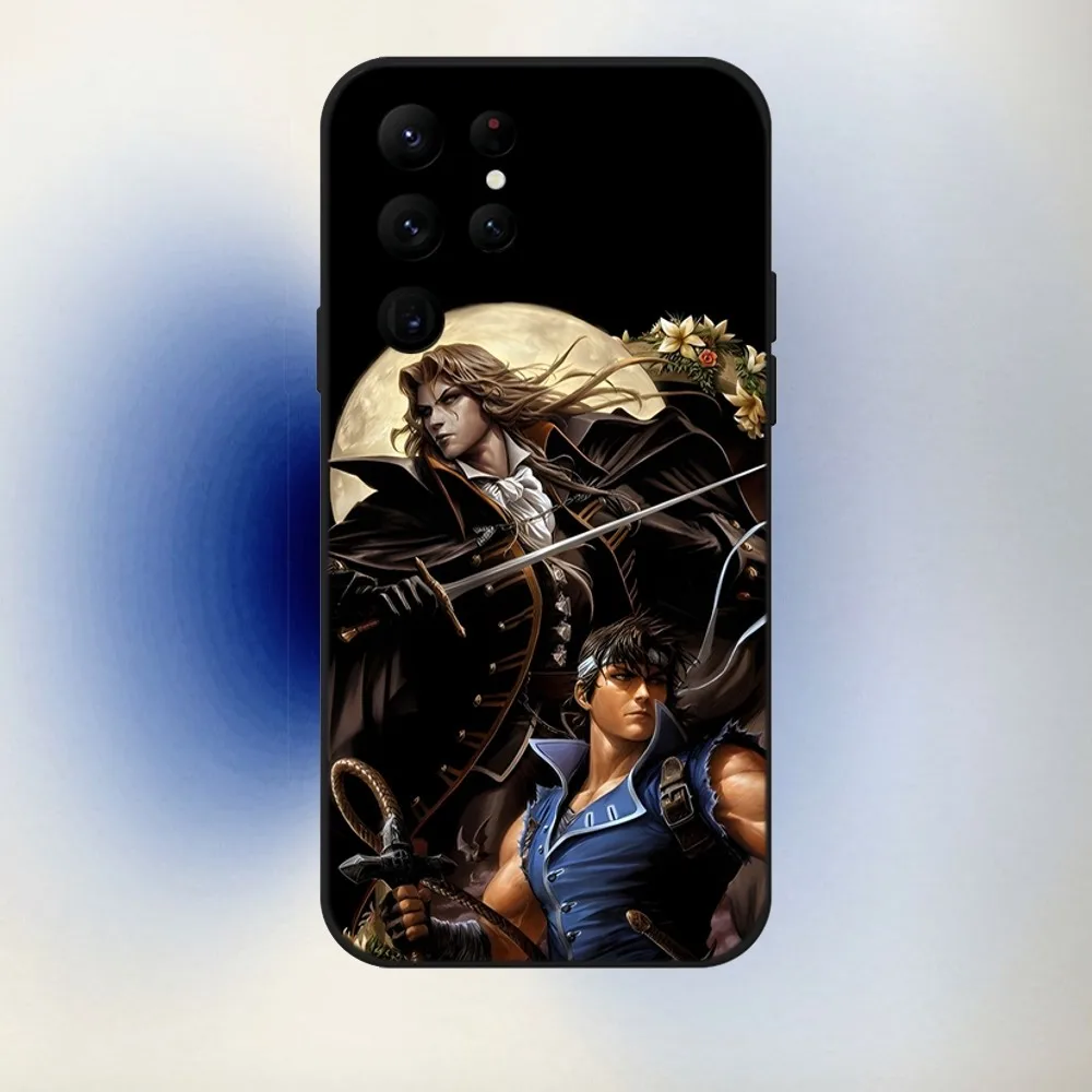 Чехол для телефона Castlevania Game Samsung S24 23 22 30 21 10 9 Ultra Plus Lite FE 5G черный мягкий чехол