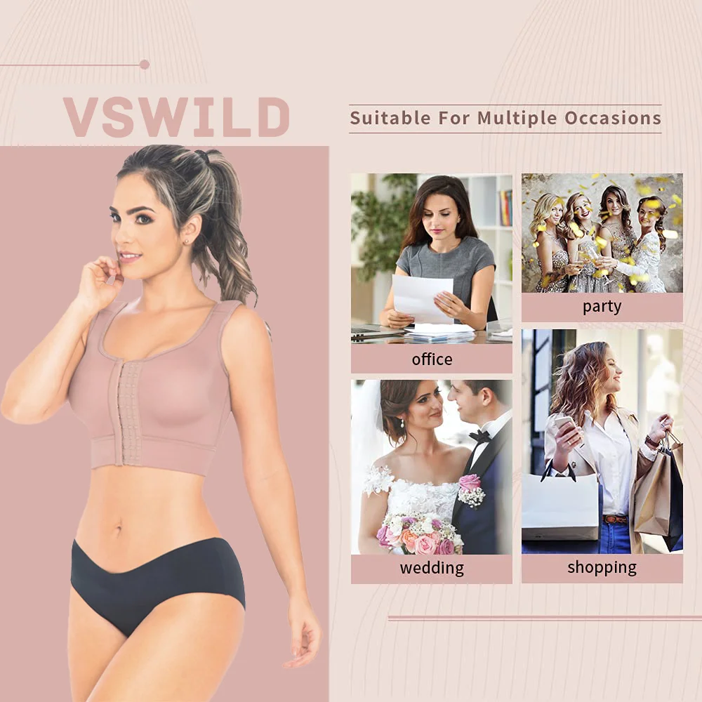 Fajas Reductoras Y Modeladoras Mujer Women Post Surgery Bra Shapewear Compression With Breast Support Corset Top Lingerie Skims