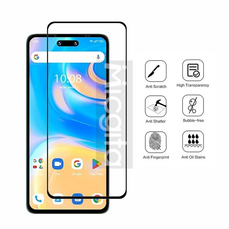 Фото Защитная пленка для экрана с полным клеем для смартфона Umidigi G6 5G, стекло против царапин для Umidigi G6 5G, мягкая оптоволоконная пленка для объектива №3