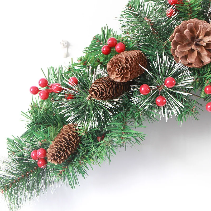 Рождественский венок Xindie подвесные двери рождественские украшения из лозы для