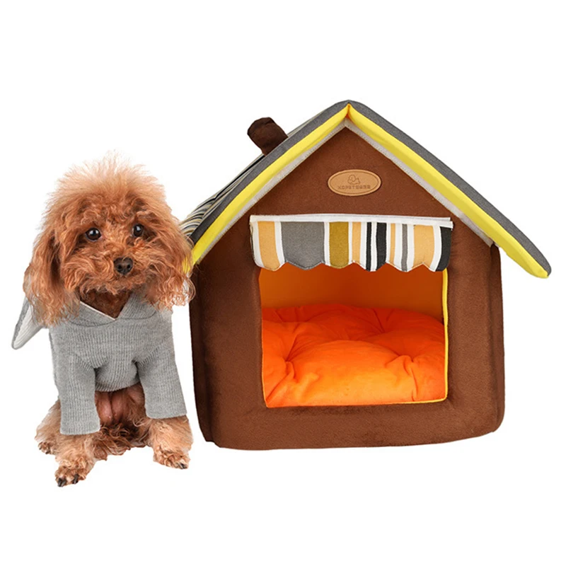 

Pet Dog Beds Foldable Soft Cat Nest Removable Cover Mat for Small Medium Dogs Sleeping House for Puppy Kennel Tent Pets Products