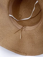 hats gorras sombreros capshat tassel charm bow tie straw hat beach