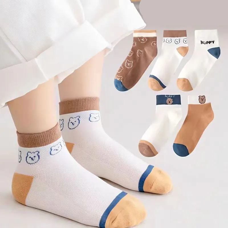 

10Pairs spring and fall cotton breathable Cartoon comfortable Sock meia infantil Girl children's clothing meias accessories