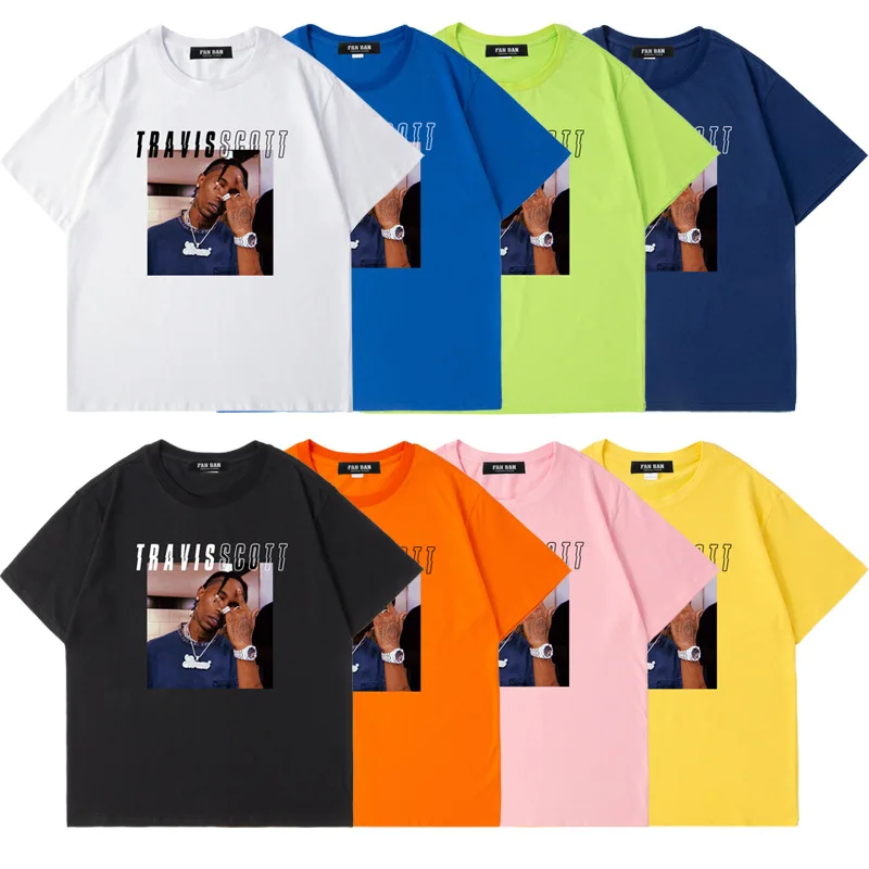 

Travis Scotts Tshirt Men Women Summer Tops Fashion Ptint Hip Hop ASTROWORLD Harajuku T-Shirts WISH YOU WERE HERE Letter Tees