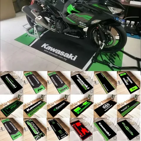Kawasaki гоночный коврик для мотоцикла