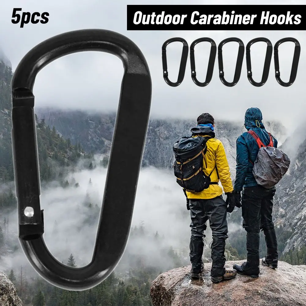 

5 шт., черный карабин для бутылки с водой