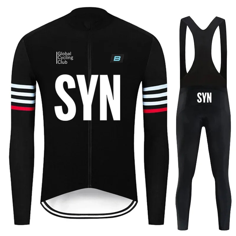 Осенний комплект трикотажа для велоспорта SYN Team велосипедная MTB Maillot Ropa Ciclismo