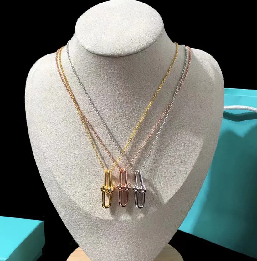 

Hot Brand 925 Sterling Silver Jewelry for Women Sweater Long Lock Chains Neckalce Steam Punk Chokers Pendant Necklace Party Gift