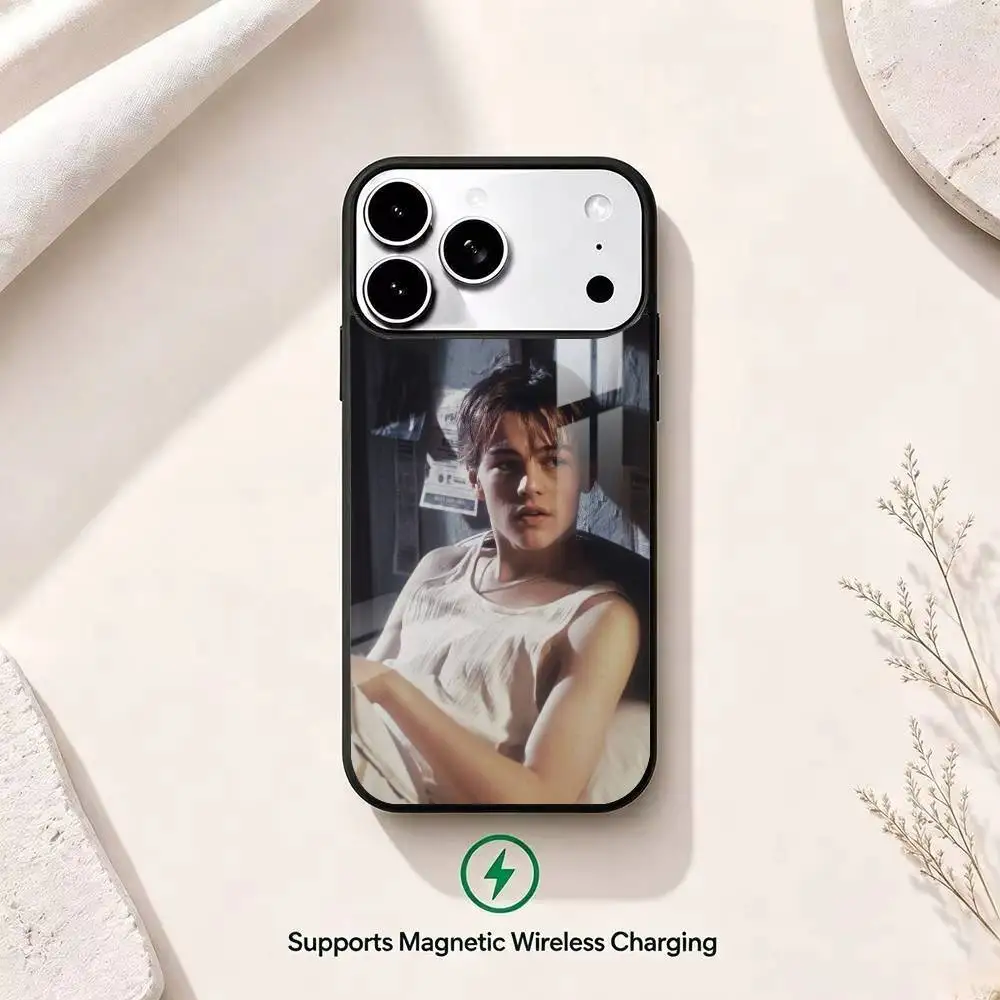 Чехол для телефона с изображением актера Леонардо Ди Каприо для iPhone 13, 14, 15, 11, 12, 16, 17 Pro Plus, магнитный корпус (art.: 3920dc47f6b06) - 3920dc47f6b06