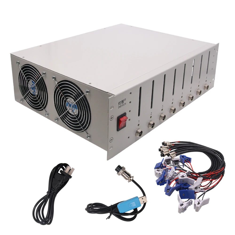 

EBC-X 8-канальный тестер емкости литиевых батарей 10A 4,5 V