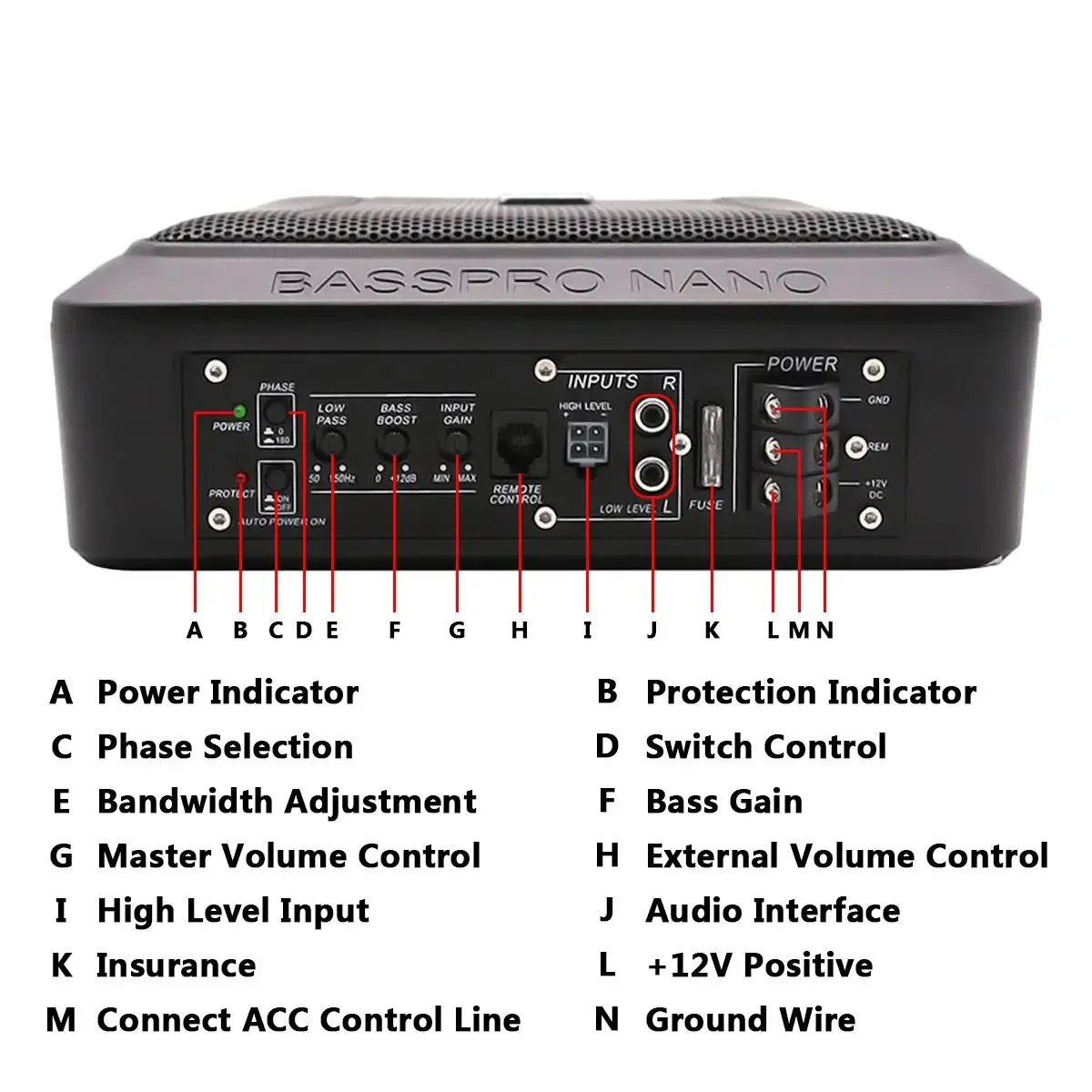 Ультратонкий сабвуфер 400 Вт/800 Вт 8/10/15 дюйма стандартный усилитель басов для
