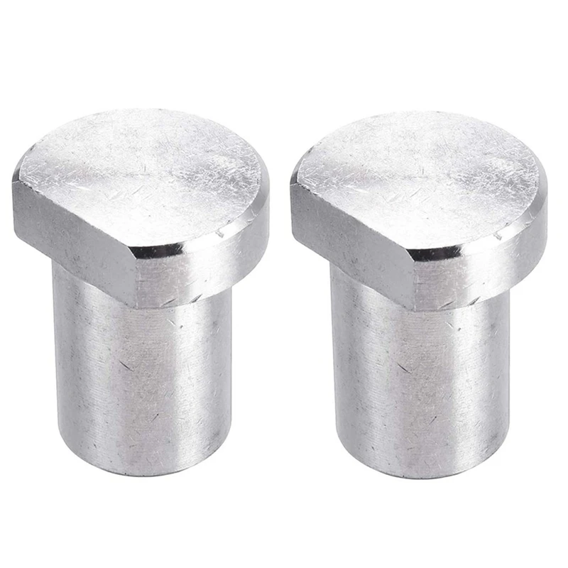 2 Pack Stainless Steel Bench Dogs Workbench Peg Brake Stops Clamp Dogs Woodworking Tool Fit For 20Mm Dog Hole