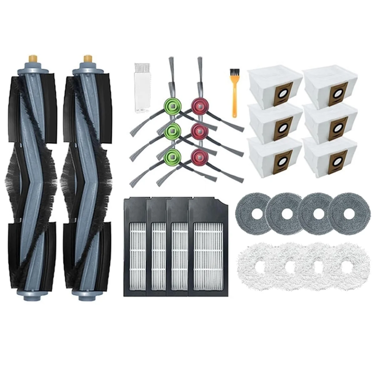 Для Ecovacs Deebot X1 OMNI T10 TURBO/T10 Робот-пылесос Основная боковая щетка Швабра Ткань Мешки