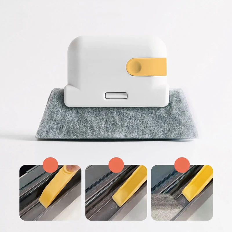 

2-In-1 Groove Cleaning Tool Creative Window Cleaning Cloth Household Easy Cleaner Kitchen Decontamination Corners Gaps Tool