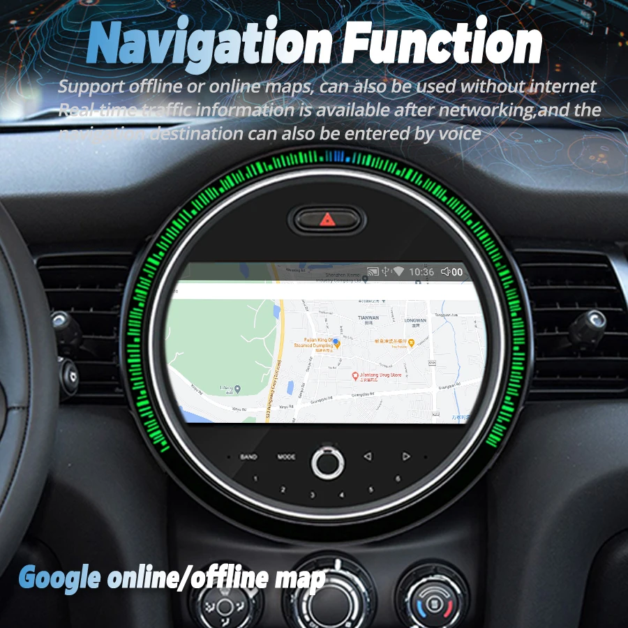 9-дюймовый двойной системный экран Android для BMW Mini F55 F56 NBT 2014 2015 2016 2017 Автомобильный