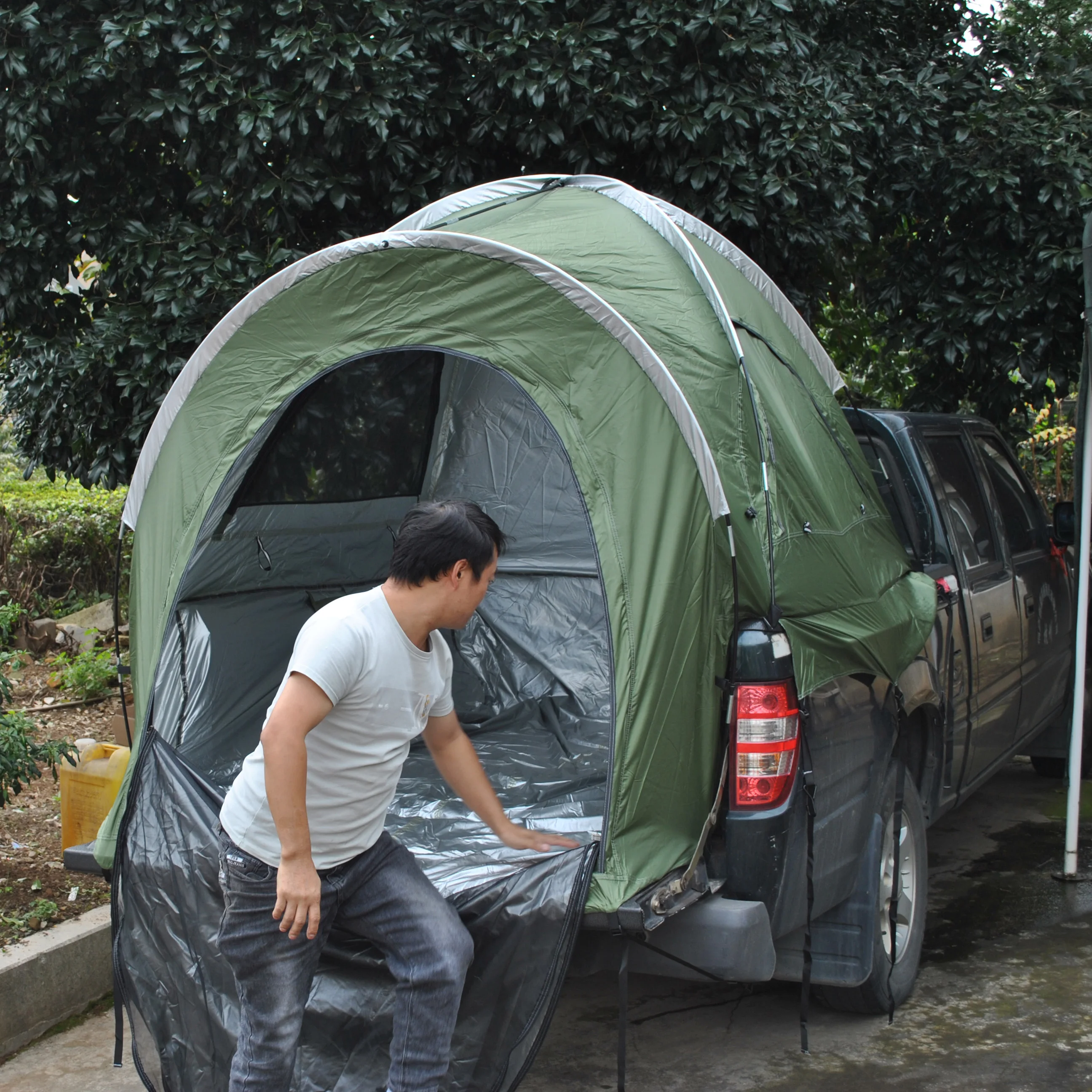 Двухслойная водонепроницаемая палатка для грузовика пикапа UPF 50 + портативные