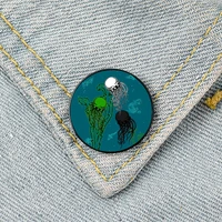 neutrois jellyfish pin custom brooches shirt lapel teacher tote bag backpacks badge cartoon gift brooches pins for women