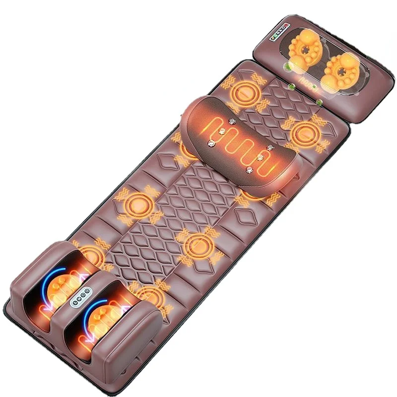 

Moxibustion Magnetic Therapy Vibration Massage Pad Neck Back Foot Whole Body Pain Relief Relaxation Electric Massage Mattress